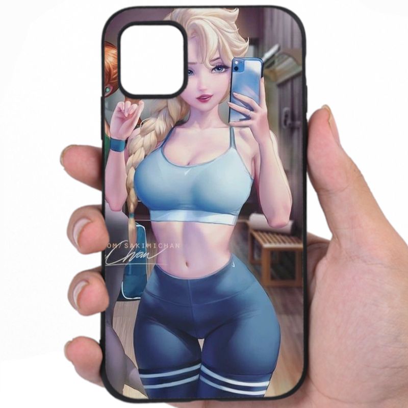 Elsa Frozen Sultry Beauty Sexy Anime Fan Art Awesome Phone Case