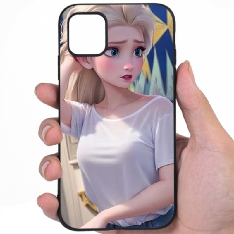 Elsa Frozen Tantalizing Aura Sexy Anime Mashup Art iPhone Samsung Phone Case