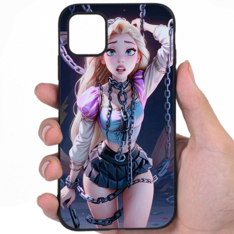 Elsa Frozen Tempting Gaze Sexy Anime Design iPhone Samsung Phone Case
