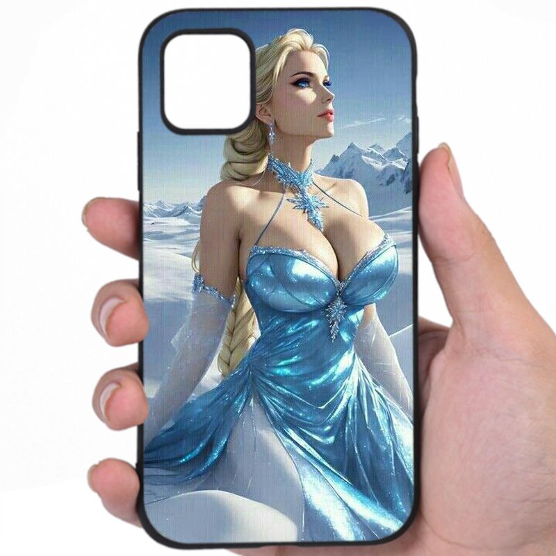 Elsa Frozen Voluptuous Figure Hentai Art Phone Case