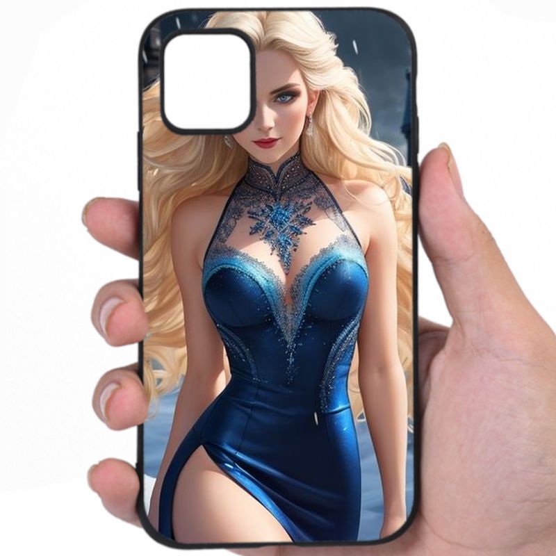 Elsa Frozen Voluptuous Figure Hentai Fan Art Awesome Phone Case