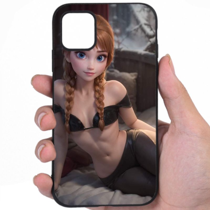 Elsa Frozen Voluptuous Figure Sexy Anime Art iPhone Samsung Phone Case