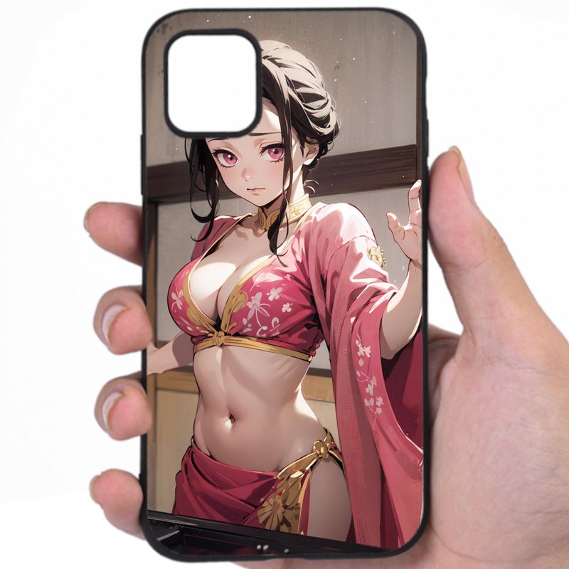 Kimetsu No Yaiba Flirtatious Smile Hentai Art iPhone Samsung Phone Case