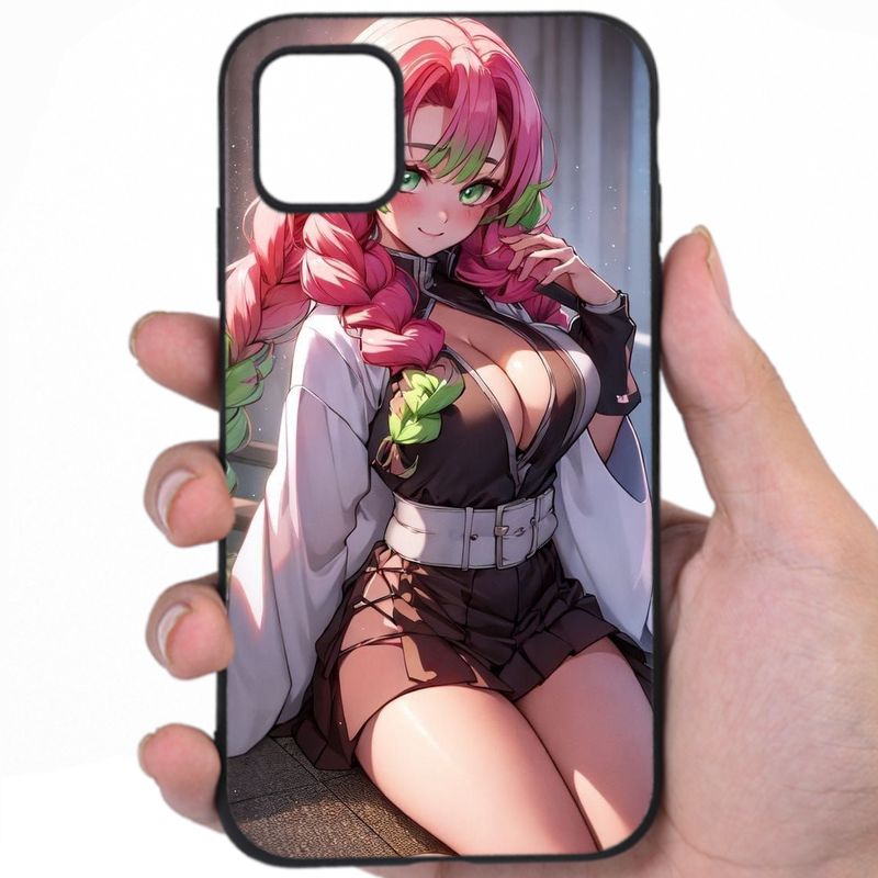 Kimetsu No Yaiba Flirtatious Smile Hentai Artwork Phone Case