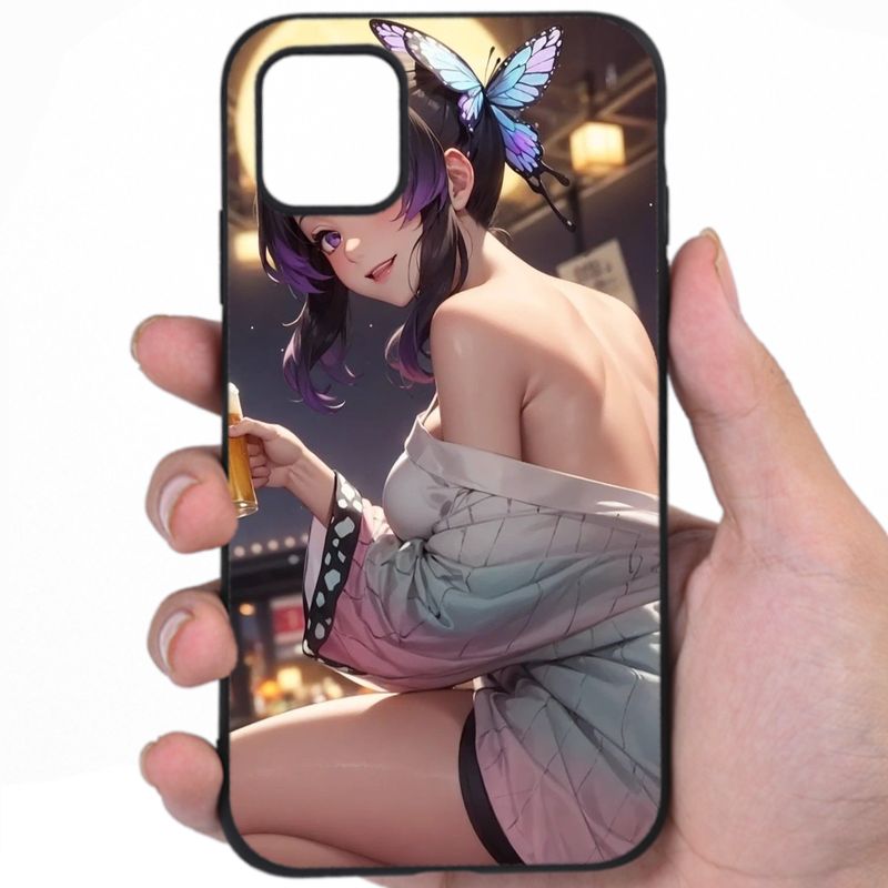 Kimetsu No Yaiba Seductive Appeal Sexy Anime Fine Art iPhone Samsung Phone Case