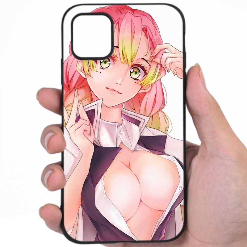 Kimetsu No Yaiba Sensual Elegance Sexy Anime Mashup Art iPhone Samsung Phone Case