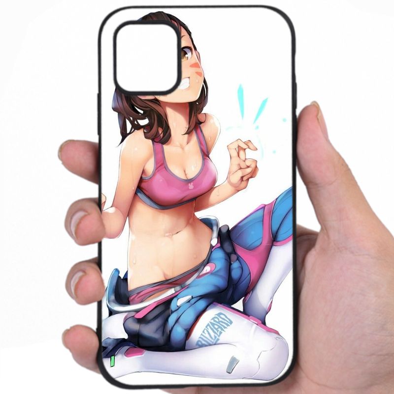 Overwatch Flirtatious Smile Hentai Fan Art iPhone Samsung Phone Case