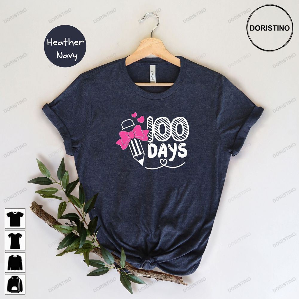100th Days Of School 100 Days Smarter 100 Days Brighter Midterm Funny School Cute School Tee Trending Style