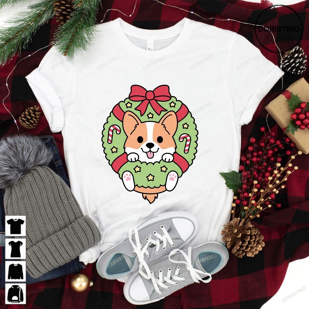 Funny Christmas Corgi Corgi Lover Tee Xmas Vibes Cute Animal Fur Friends Animal Lover Tee Awesome Shirts