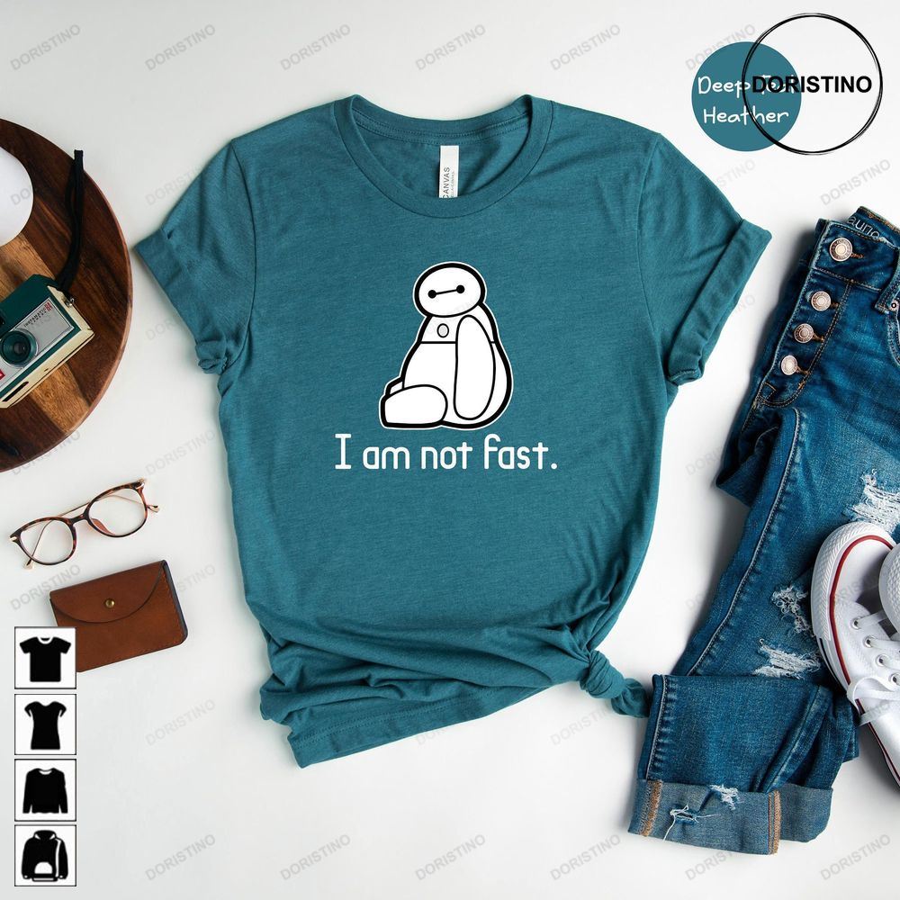 I Am Not Fas Baymax Cute Baymax Gift Disney Family Big Hero Six Tee Chubby Baymax Tee Adorable Baymax Trending Style