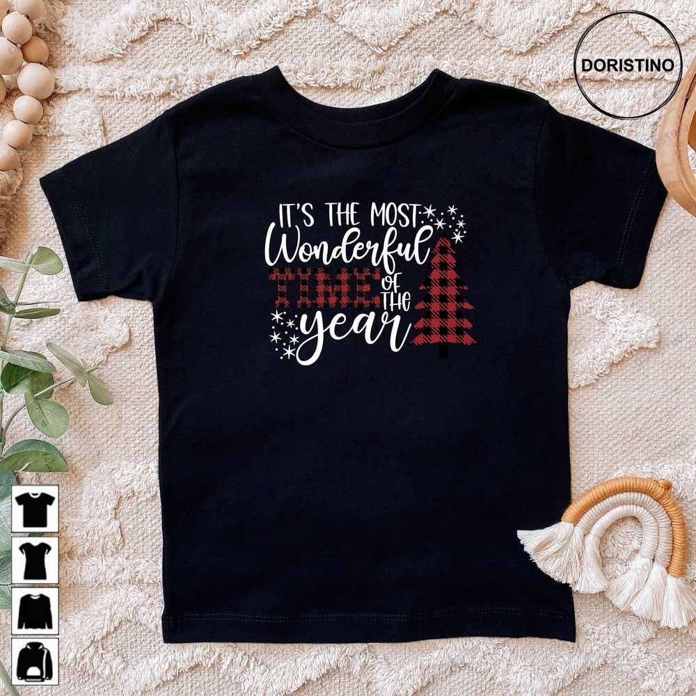 It's The Most Wonderful Time Of The Year Family Christmas Tee Xmas Christmas Sleepwear Gift For Christmas Trending Style