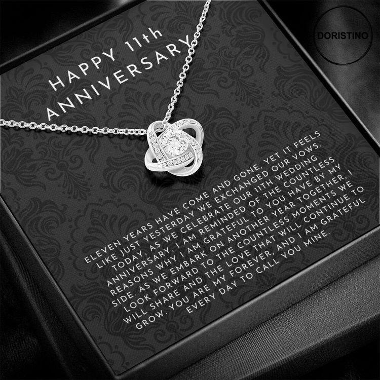 11 Year Anniversary Gift 11th Year Wedding Anniversary Gift 11th Year Anniversary Gift For Her 11 Year Anniversary Gift For Wife Active Doristino Awesome Necklace