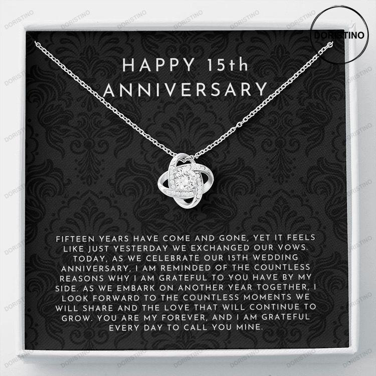 15 Year Anniversary Gift 15th Year Wedding Anniversary Gift 15th Year Anniversary Gift For Her 15 Year Anniversary Gift For Wife Doristino Limited Edition Necklace