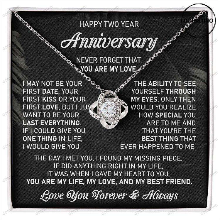 2nd Wedding Anniversary Gift For Wife Cotton Anniversary Gift Second Anniversary 2 Year Anniversary Gift For Her Two Year Love Gift For Her Doristino Limited Edition Necklace