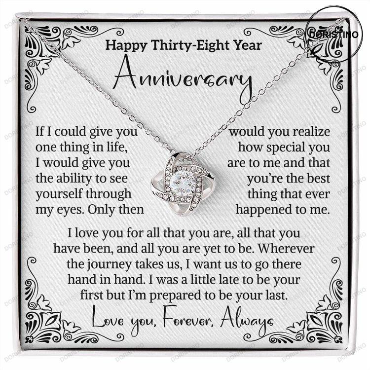 38th Wedding Anniversary Gift For Wife Luck Anniversary Gift Thirty Eightieth Anniversary Gift 38 Year Anniversary Gift For Our Anniversary Doristino Awesome Necklace