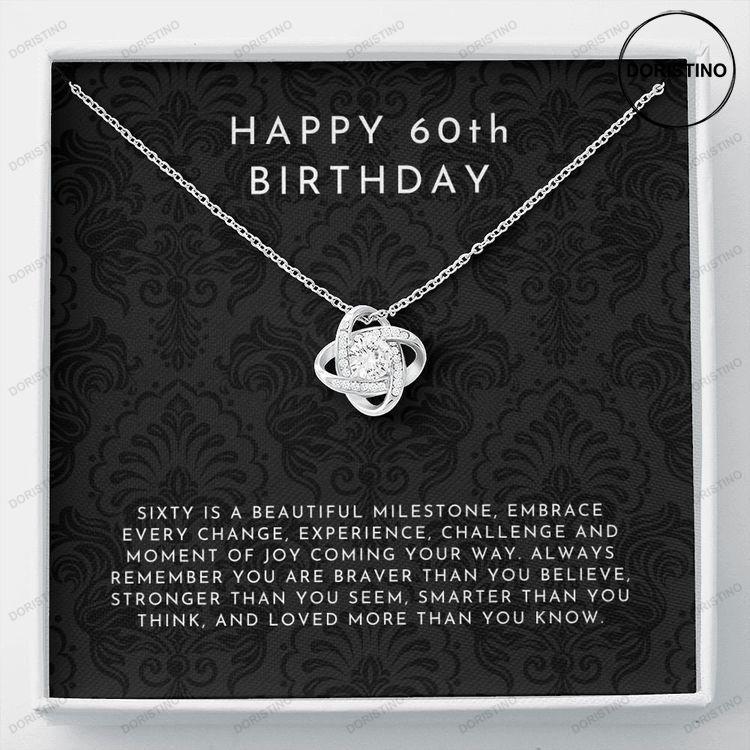60th Birthday Gift 60th Birthday 60th Birthday Necklace 60th Birthday Jewelry 60th Birthday Gift Ideas Gifts For 60th Doristino Awesome Necklace