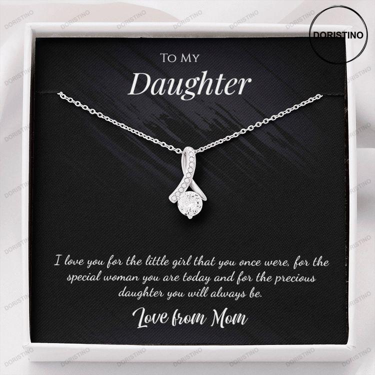 A Beautiful Dainty Alluring Necklace For A Daughter From Mom Custom Jewelry For Your Daughter Elegant Necklace With Special Message Card Doristino Trending Necklace