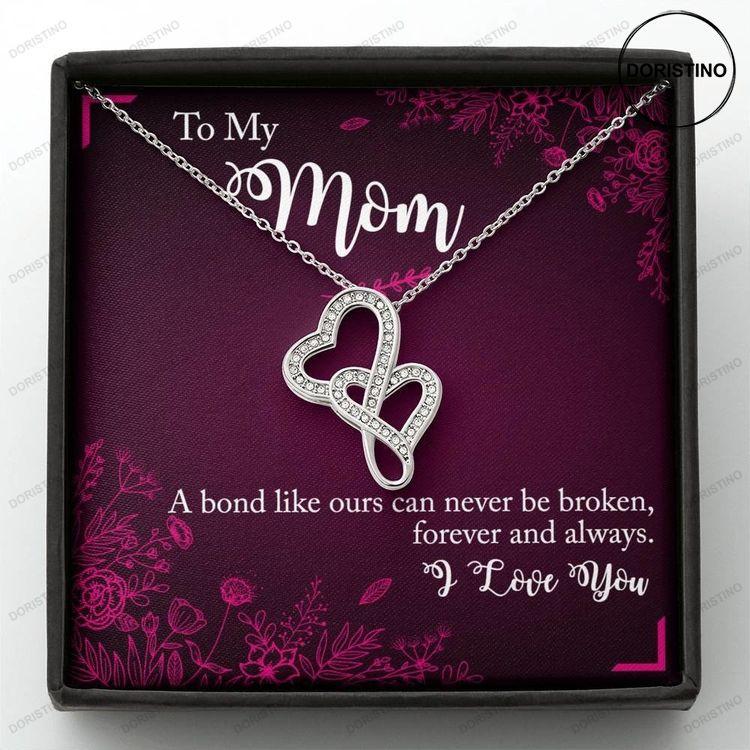 A Stunning Double Heart Necklace For Mom From Son Or Daughter Doristino Awesome Necklace