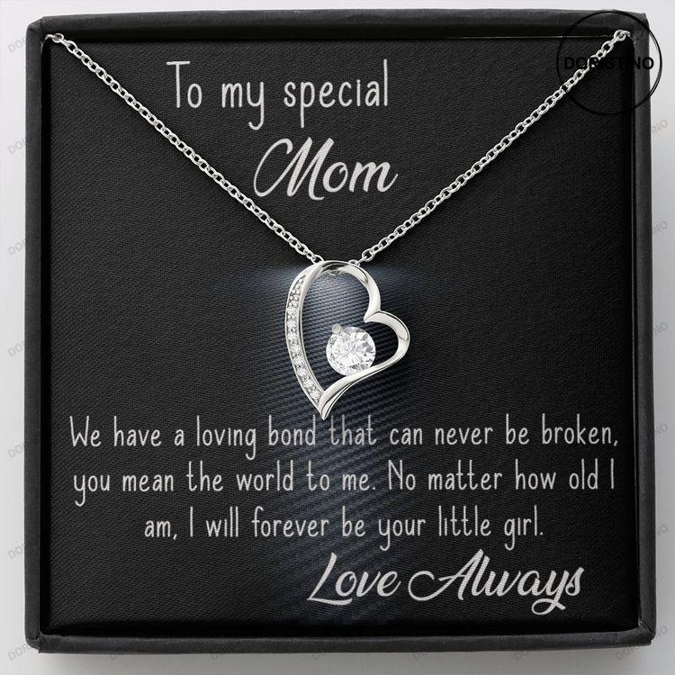 A Stunning Forever Love Necklace For Your Mom From Daughter Heart Necklace For Your Mom Beautiful Necklace For A Mom Doristino Awesome Necklace