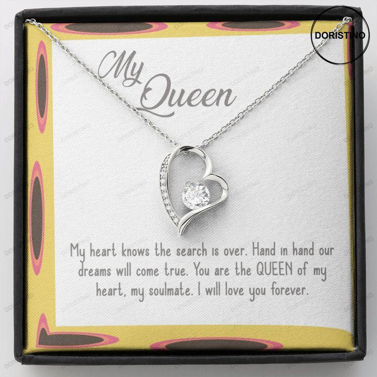 A Stunning Forever Love Necklace For Your Queen Elegant Necklace For Your Wife Or Girlfriend Forever Love Necklace For Your Soulmate Doristino Trending Necklace