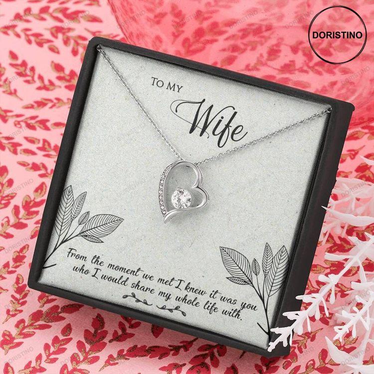 A Stunning Forever Love Necklace To A Wife From Husband Gorgeous Heart Necklace For A Wife Special Gift For An Amazing Wife Doristino Limited Edition Necklace