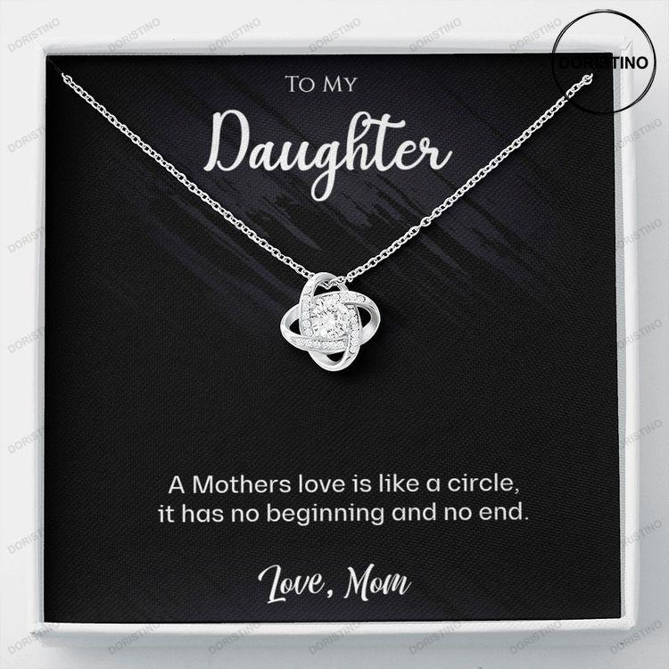 Beautiful Love Knot Necklace For A Daughter From Mom Doristino Awesome Necklace