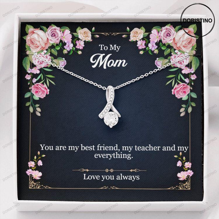 Beautiful Sparkly Alluring Necklace For A Mom From Her Daughter Or Son Alluring Necklace For Your Mom Elegant Pendant Necklace Doristino Awesome Necklace