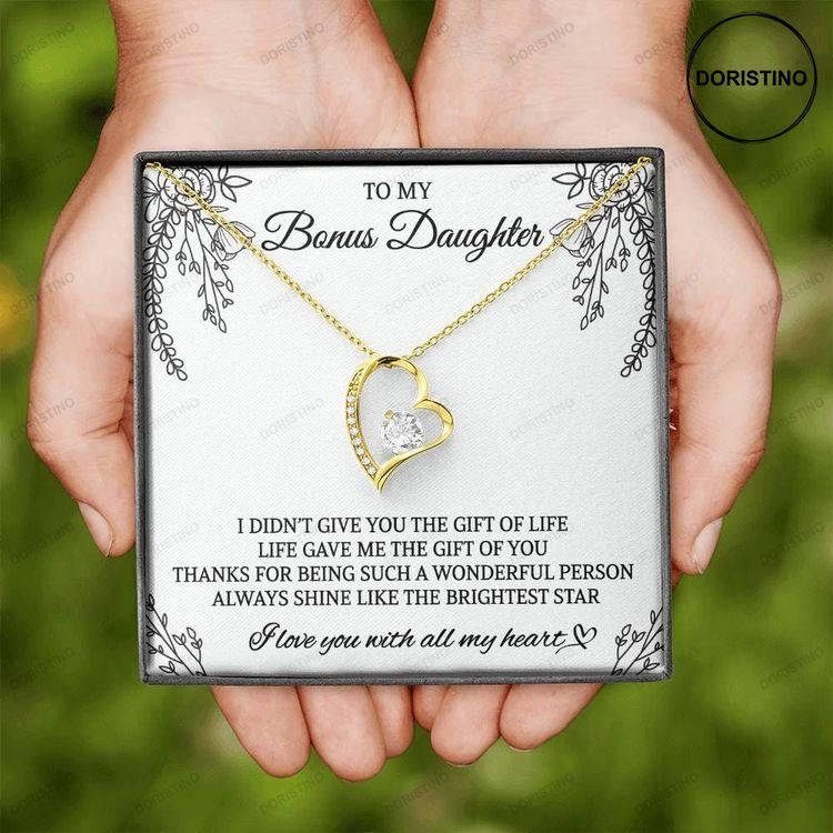Bonus Daughter Gift Love Knot Necklace With Meaningful Personal Message Card Doristino Awesome Necklace