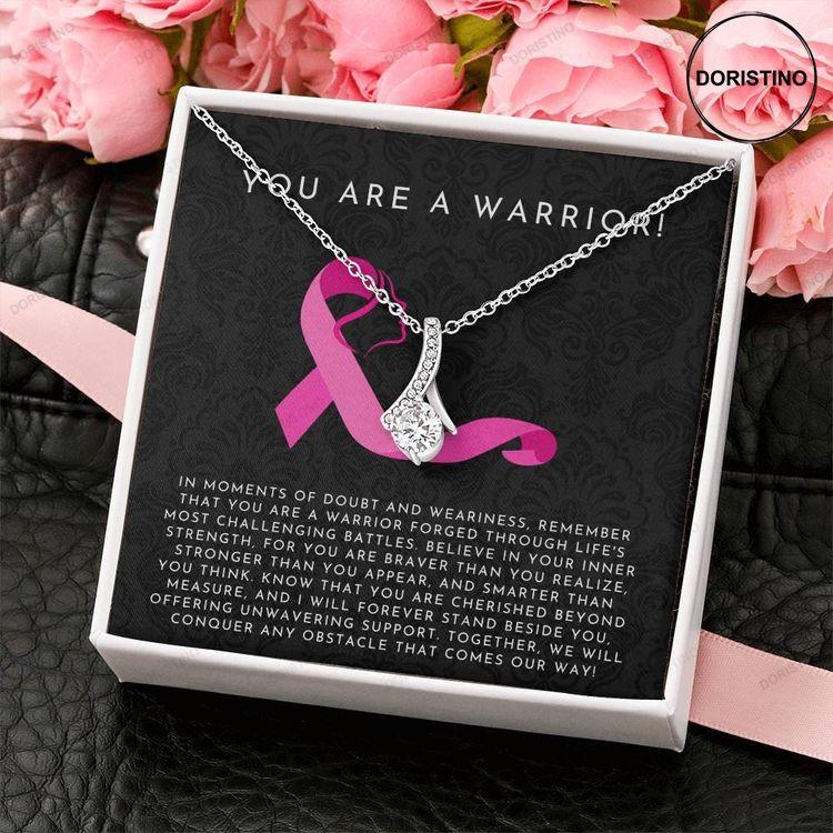 Breast Cancer Gift Gifts For Cancer Patients Female Thoughtful Cancer Gifts Breast Cancer Necklace Cancer Warrior Gift Necklace Doristino Limited Edition Necklace