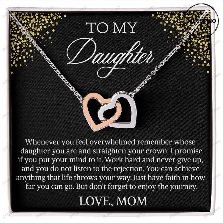 Daughter Gift From Mom To My Lovely Daughter Necklace Daughter Gift From Mom Daughter Christmas Gifts Birthday Graduation Doristino Limited Edition Necklace