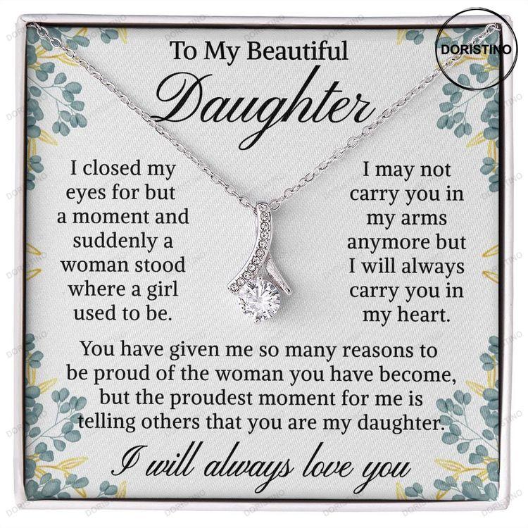 Daughter Gift Jewelry From Dad Grow Up Daughter Necklace Gift For Woman Graduate Birthday Wedding Christmas Gift For Her Doristino Trending Necklace