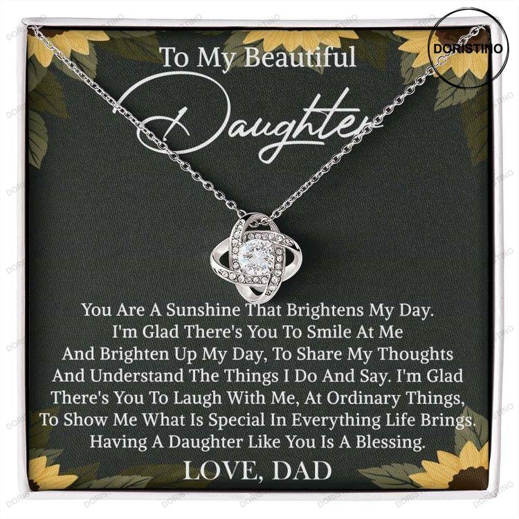 Daughter Message Card Gift Box Daughter Necklace With Message Card Doristino Trending Necklace