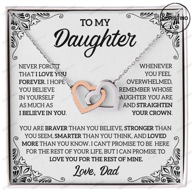 Daughter Necklace From Dad Daughter Necklace Gift For Birthday – Best Mother And Father Gifts For Girls – Handmade Jewelry For Daughter Doristino Limited Edition Necklace