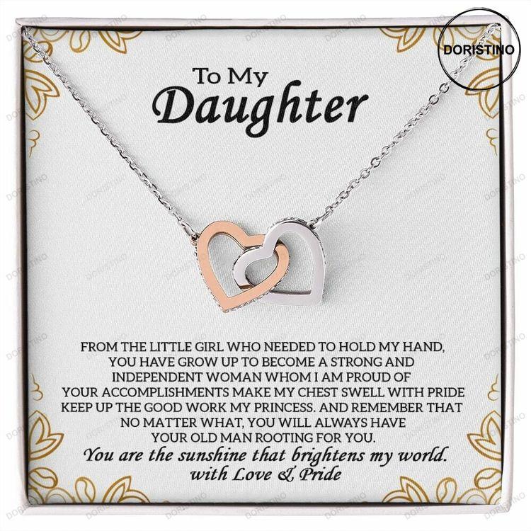 Daughter Necklace Gift For Birthday – Best Mother And Father Gifts For Girls – Handmade Jewelry For Daughters –with Cubic Zirconia Stones Doristino Awesome Necklace