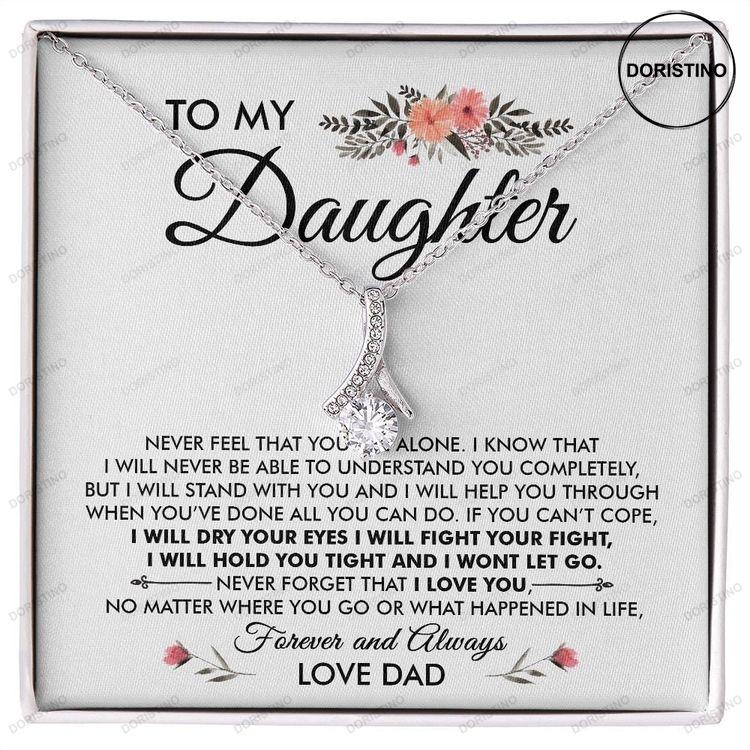 Father To Daughter Necklace Gift Birthday Gift To Daughter From Dad Daughter Necklace Birthday Unique Grown Up Daughter Doristino Trending Necklace