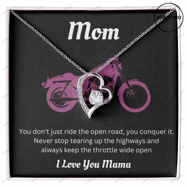 Forever Love Necklace For A Biker Mom - Jewelry Gift For A Mom Who Loves Motorcyles Doristino Limited Edition Necklace