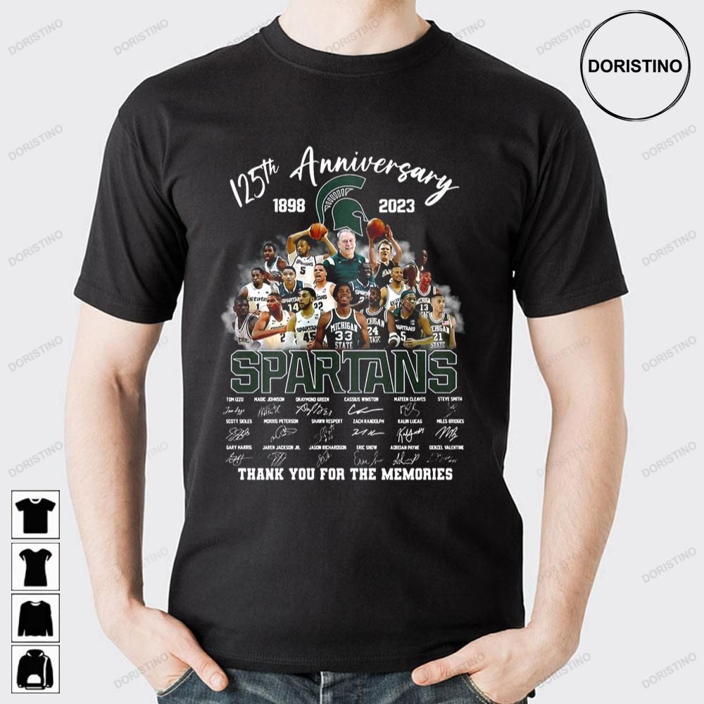 125th Anniversary 1898 2023 Spartans Thank You For The Memories Trending Style