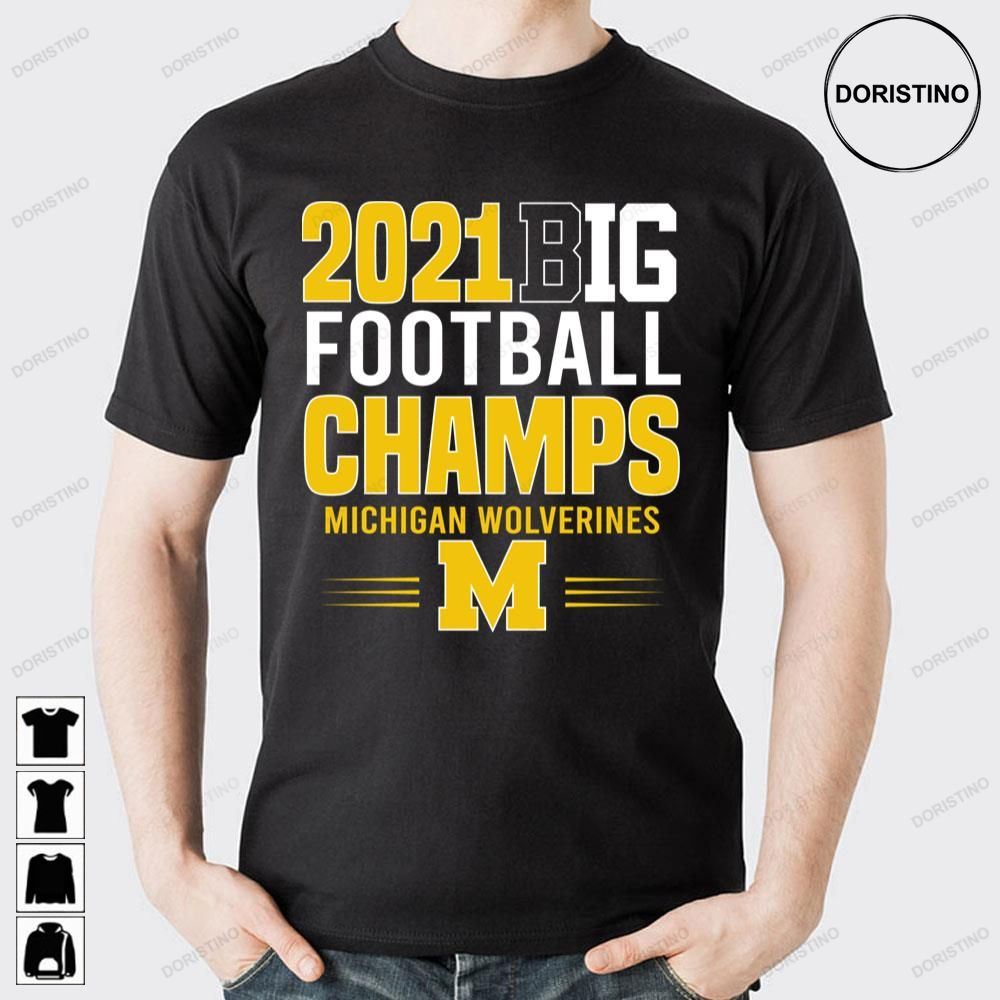 2021 Big Ten Champs Michigan Wolverines Limited Edition T-shirts
