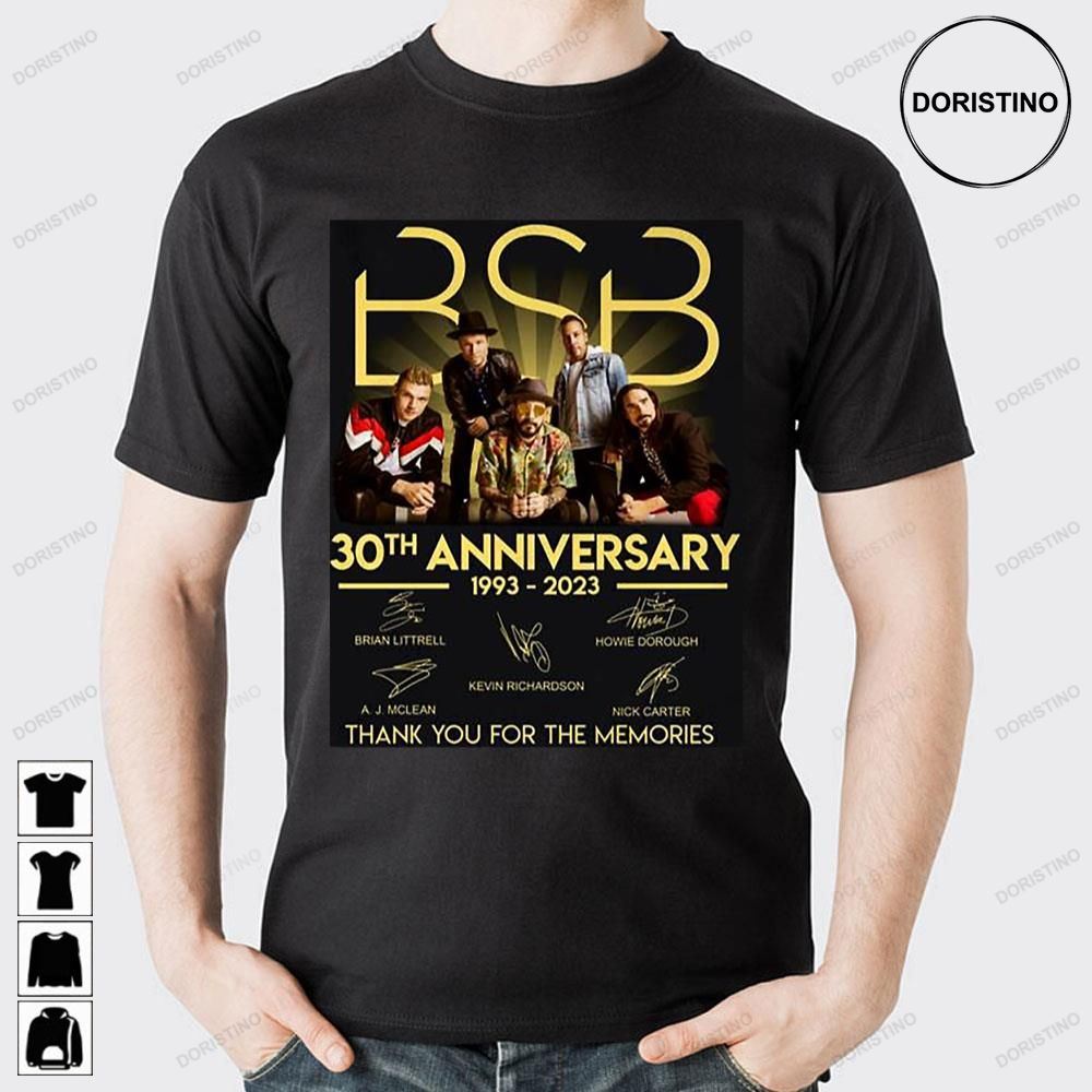 30th Anniversary 1993-2023 Bsb Backstreet Boys Thank Memories Signed Trending Style