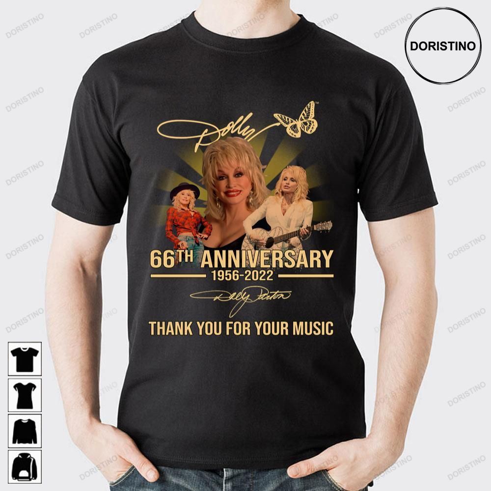 66th Anniversary 1956 2022 Thank You For Memories Signature Awesome Shirts