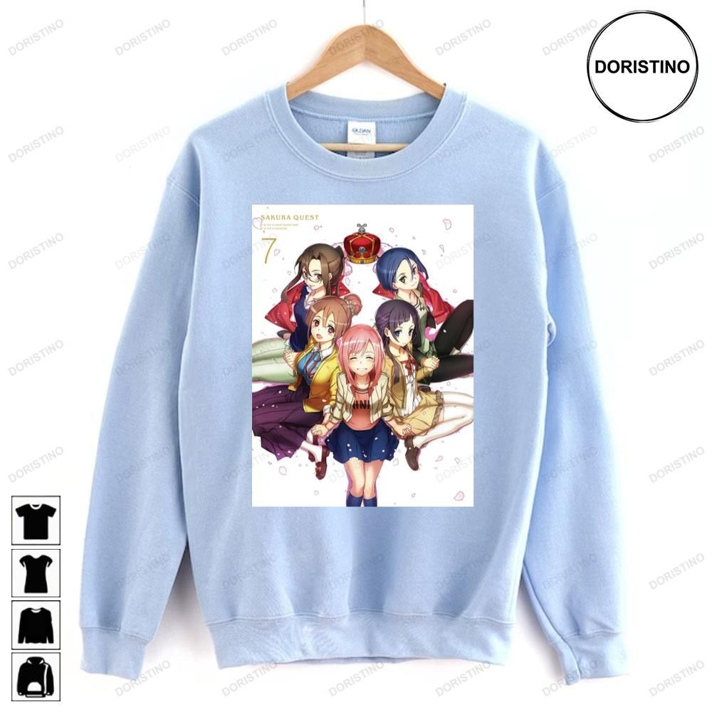 Anime Sakura Quest Poster Limited Edition T-shirts