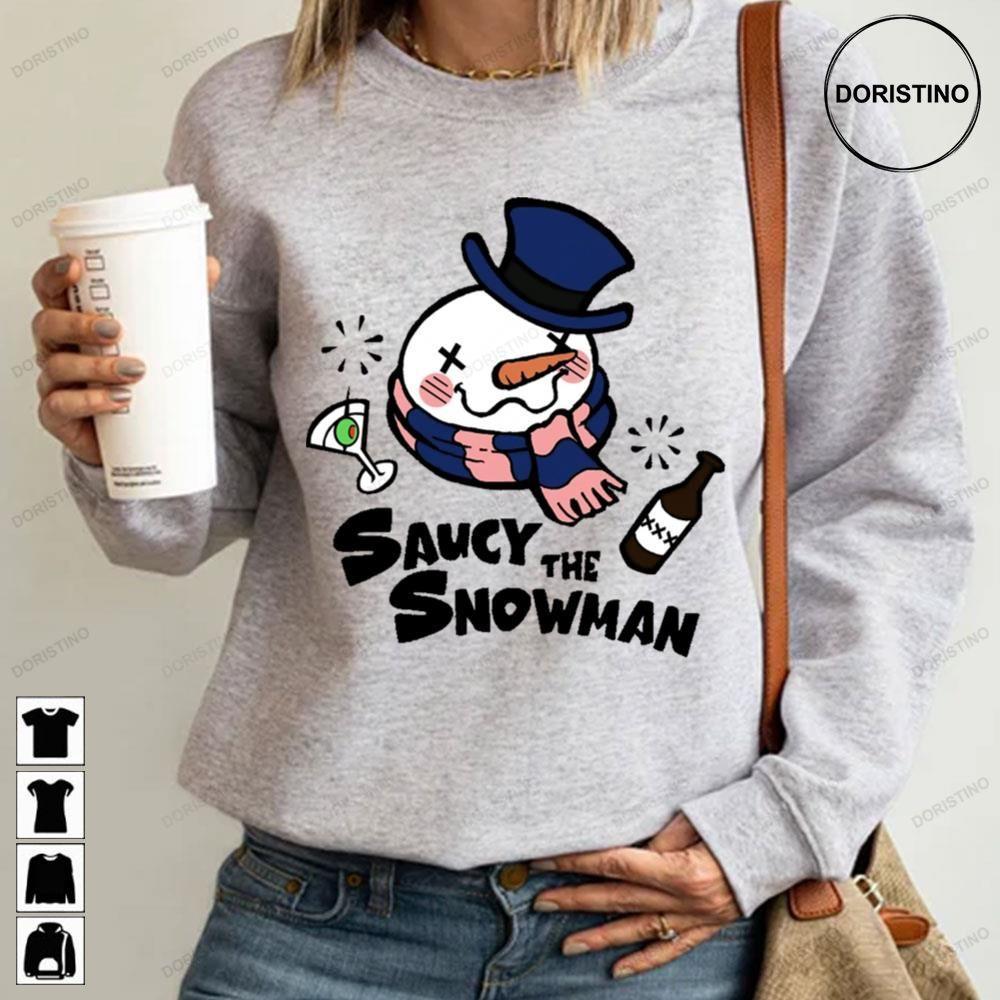 Black Text Saucy Frosty The Snowman Christmas 2 Doristino Limited Edition T-shirts