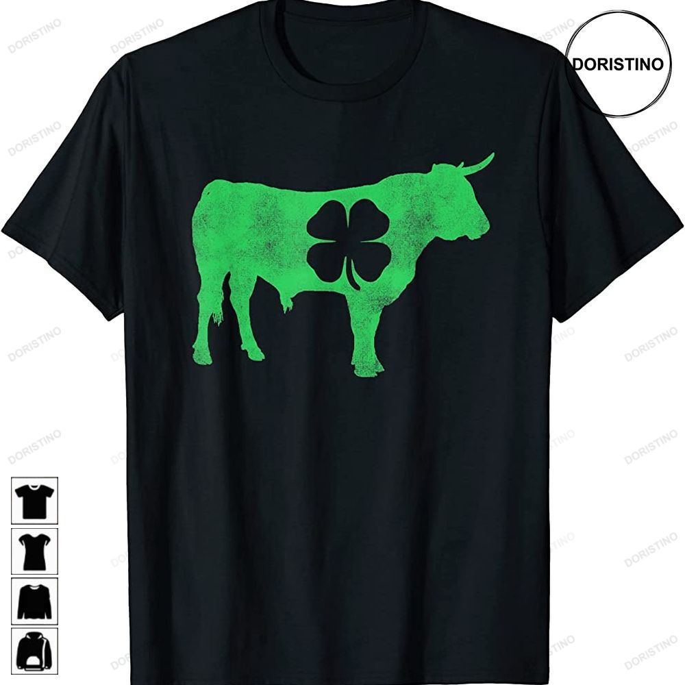 Bull Cow Cowboy Rodeo Gift St Patricks Day Shamrock Lucky Limited Edition T-shirts