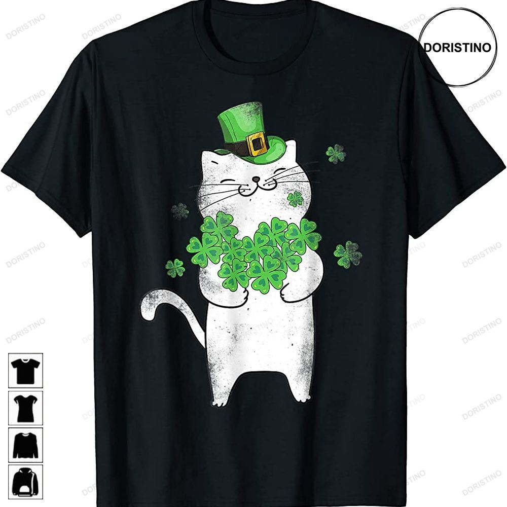 Cat Leprechaun Cat Lover Shamrock St Patricks Day Trending Style