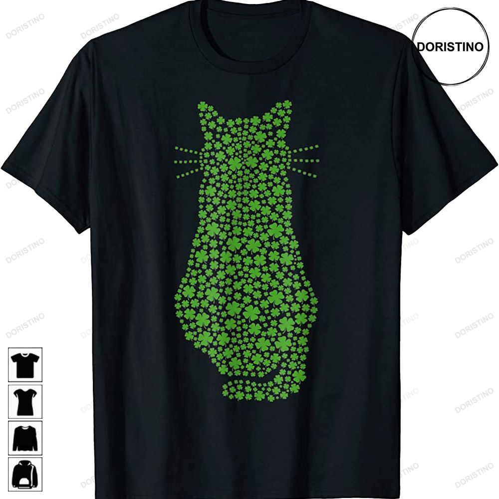 Cat St Patricks Day T Lucky Cat Mom Shamrock Cat Trending Style