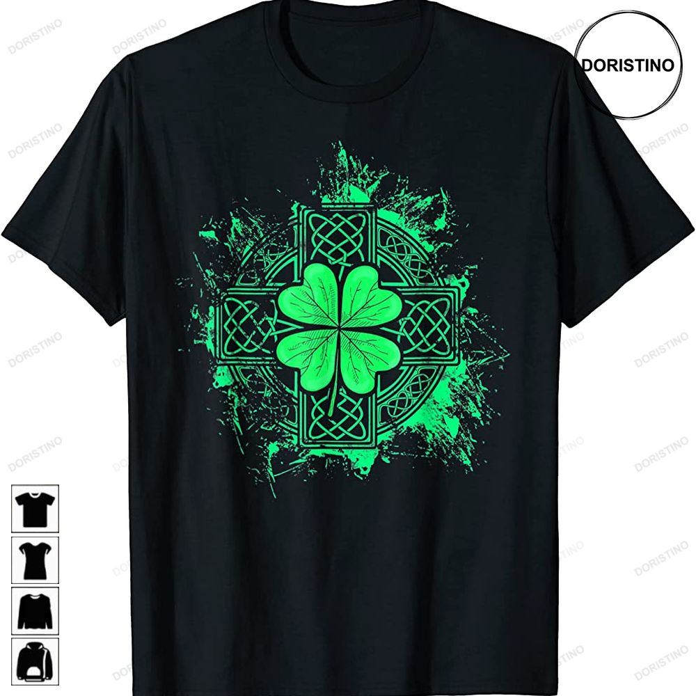 Celtic Knot Irish Shamrock Three Leaf Clover St Patricks Day Trending Style