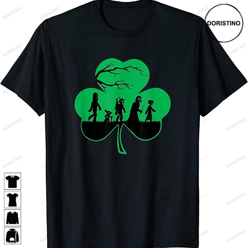 Characters Silhouettes Shamrock St Patricks Day Limited Edition T-shirts