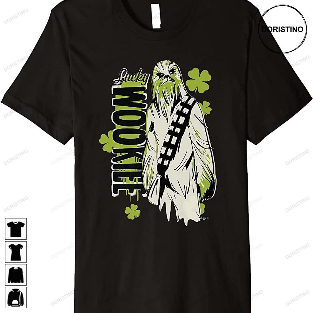 Chewbacca Lucky Wookiee Shamrock St Patricks Day Premium Trending Style