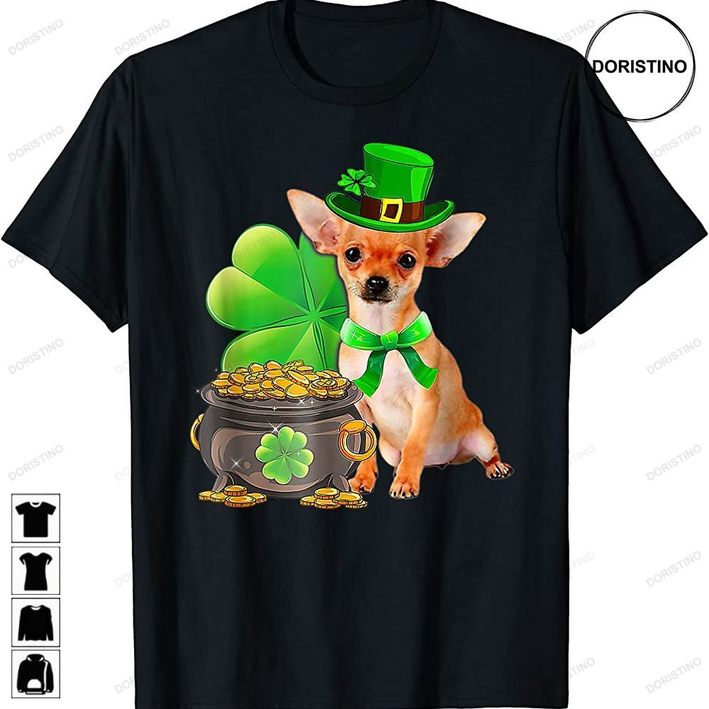 Chihuahua Dog Shamrock St Patricks Day Dog Irish Gift Limited Edition T-shirts