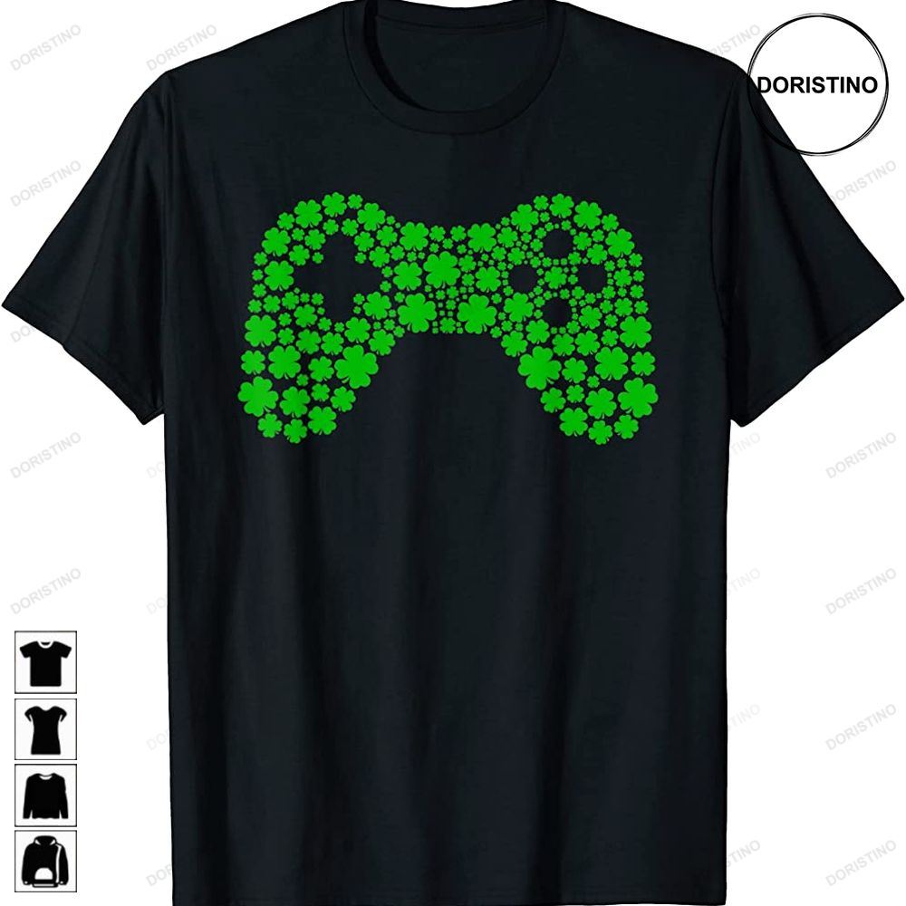 Clover Video Game Controllers St Patricks Day Boys Gamer Limited Edition T-shirts